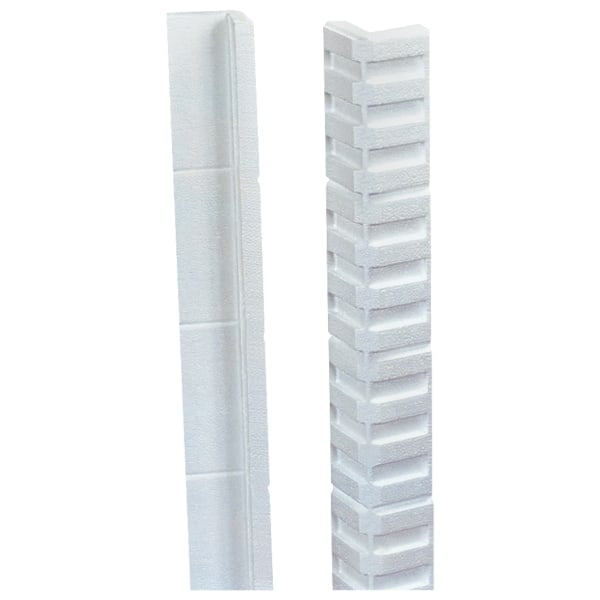 BOX USA BPF205 Foam Edge Protectors White Pack of 150 24 x 3 x 3 